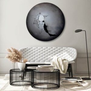 HIDDEN GEMS no. 1 // ORIGINALT MALERI Ø100 cm.