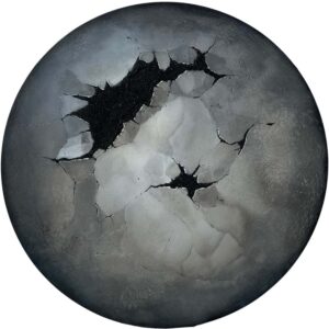 INNER CORE no. 2 // ORIGINALT MALERI Ø100 cm.