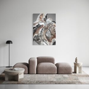 FUNGI OYSTER no. 1 // ORIGINALT MALERI 100x140 cm.