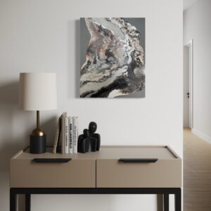 FUNGI OYSTER no. 3 // ORIGINALT MALERI 40x50 cm.